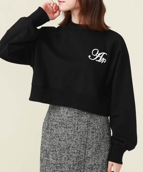 archives(アルシーヴ)の「刺繍ロゴクロップドスウェット(スウェット・レディース・グレー/オフホワイト/ブラック・MEDIUM)」の18枚目の写真