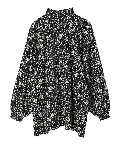 AMERICAN HOLIC（アメリカンホリック）の「V切り替えシャーリングFlowerブラウス（シャツ/ブラウス・レディース・マスタード/ブラック・M/L）」の5枚目の写真