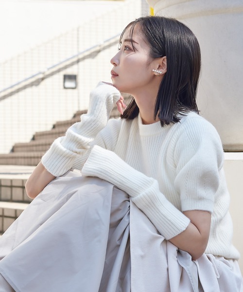 qumerry.(キュメリ)の「異素材ティアードスカート(スカート・レディース・カーキ/ブラック/グレー・SMALL/MEDIUM)」の10枚目の写真