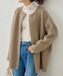 BEARDSLEY | 《LIVETART》洗える！ニットコート(ノーカラーコート)