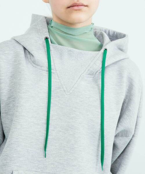 FRAPBOIS（フラボア）の「クリーンパーカー（パーカー・レディース・パープル/グレー・1/2）」の7枚目の写真