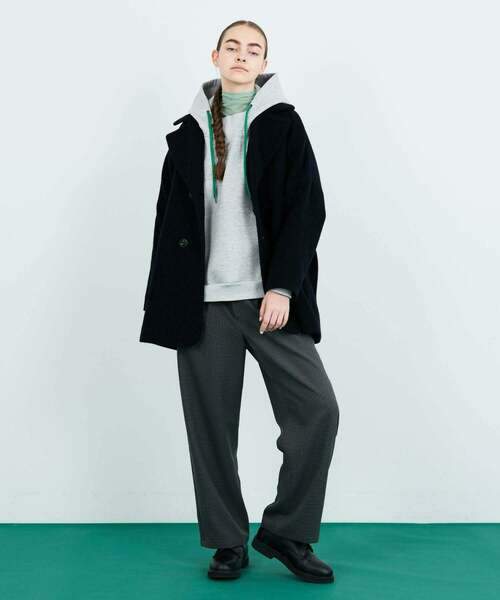 FRAPBOIS（フラボア）の「クリーンパーカー（パーカー・レディース・パープル/グレー・1/2）」の15枚目の写真