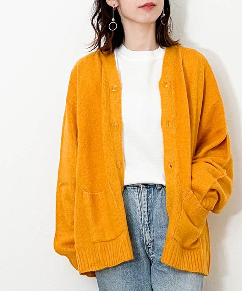 Ritzy（リッツィー）の「7GG シャギーニット カーディガン（カーディガン/ボレロ・メンズ・ブルー/ブラック/レッド/グリーン/オレンジ/マスタード・LARGE/MEDIUM/X-LARGE）」の4枚目の写真