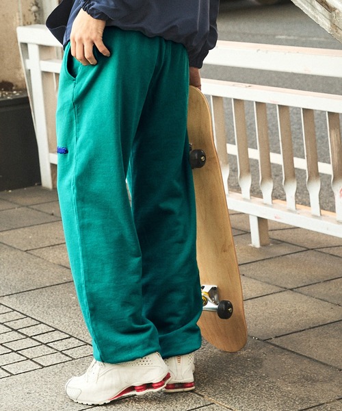 NYUDROP(ニュードロップ)の「【NYUDROP】GRAFFITI LOGO PIGMENT DYED SWEAT PANTS / グラフィティロゴ刺繍 ピグメント裏毛スウェットパンツ(スウェットパンツ・メンズ・ブラック/ブルー/グリーン・M/L/XL)」の16枚目の写真