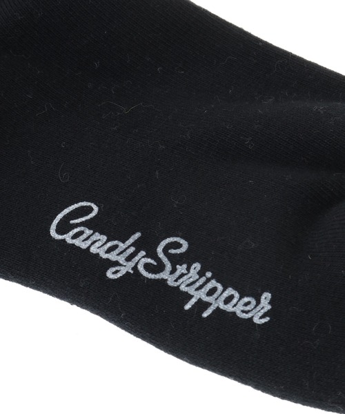 Candy Stripper（キャンディストリッパー）の「HIBISCUS RIB ソックス（ソックス/靴下・レディース・ブラック/オフホワイト・FREE）」の7枚目の写真