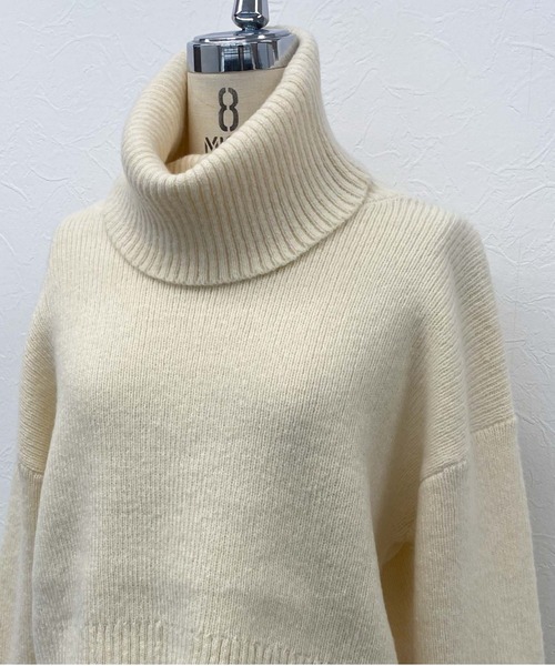 archives（アルシーヴ）の「【Limited item】BELL SLEEVE HIGH NECK KNIT（ニット/セーター・レディース・アイボリー/グレイッシュベージュ/グリーン/ピンク・MEDIUM）」の13枚目の写真