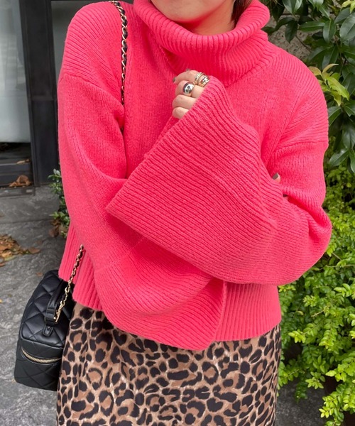 archives（アルシーヴ）の「【Limited item】BELL SLEEVE HIGH NECK KNIT（ニット/セーター・レディース・アイボリー/グレイッシュベージュ/グリーン/ピンク・MEDIUM）」の12枚目の写真