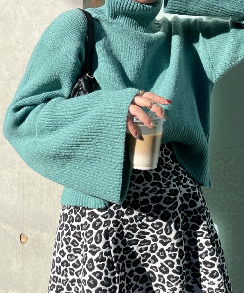 archives（アルシーヴ）の「【Limited item】BELL SLEEVE HIGH NECK KNIT（ニット/セーター・レディース・アイボリー/グレイッシュベージュ/グリーン/ピンク・MEDIUM）」の18枚目の写真