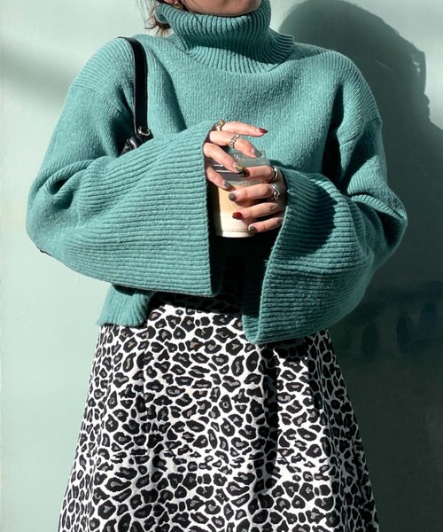 archives（アルシーヴ）の「【Limited item】BELL SLEEVE HIGH NECK KNIT（ニット/セーター・レディース・アイボリー/グレイッシュベージュ/グリーン/ピンク・MEDIUM）」の20枚目の写真