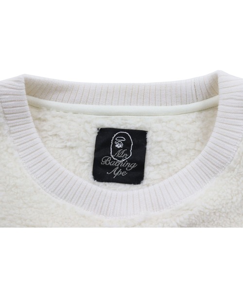 A BATHING APE(アベイシングエイプ)の「MR BOA CREWNECK M(スウェット・メンズ・ホワイト/ブラック・LARGE/SMALL/MEDIUM/X-LARGE/XX-LARGE)」の5枚目の写真