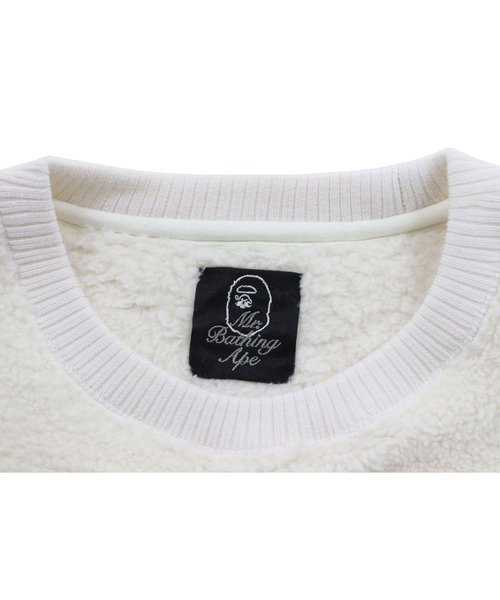 A BATHING APE(アベイシングエイプ)の「MR BOA CREWNECK M(スウェット・メンズ・ホワイト/ブラック・LARGE/SMALL/MEDIUM/X-LARGE/XX-LARGE)」の6枚目の写真
