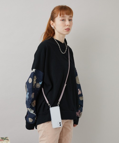 Paradise Picnic（パラダイスピクニック）の「イタリアンレザー　スマホショルダー　ダブルタイプ（スマホグッズ・レディース・グリーン/パープル/ベージュ/ブラック・FREE）」の11枚目の写真