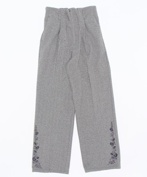 セール】裾刺繍起毛ストレートパンツ（その他パンツ）｜axes femme