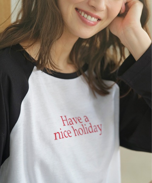 La Parfait Tシャツ＆ショートパンツセット セール】ラグランスリーブTシャツ＆ショートパンツセット