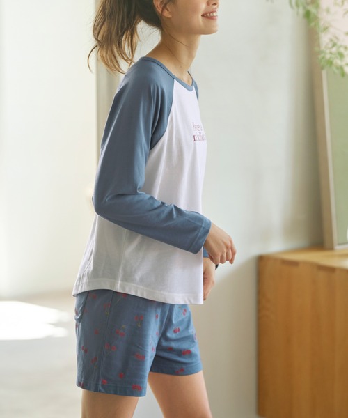 La Parfait Tシャツ＆ショートパンツセット セール】ラグランスリーブTシャツ＆ショートパンツセット