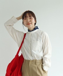 PAR ICI | 無地/いろいろストライプ スタンドシャツ(シャツ/ブラウス)