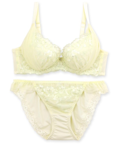 fran de lingerie(フランデランジェリー)の「Pureness ピュアネス ブラ&ショーツセット B65-G80カップ(ブラ&ショーツ・レディース・ブルーパープル/ホワイト/ミント・B65/B70/B75/C65/C70/C75/D65/D70/D75/D80/E65/E70/E75/E80/F65/F70/F75/F80/G65/G70/G75/G80)」の17枚目の写真