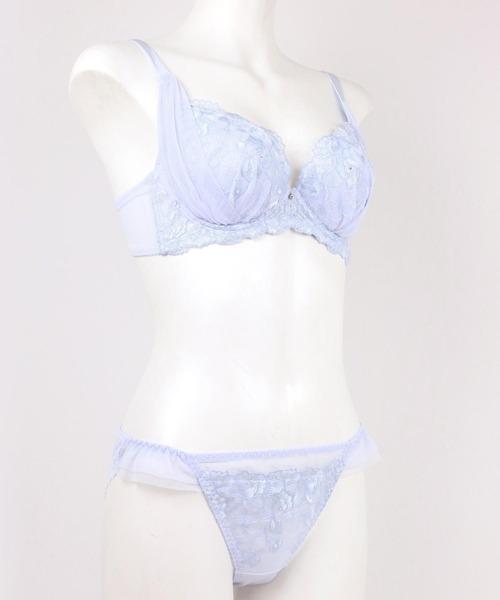 fran de lingerie(フランデランジェリー)の「Pureness ピュアネス ブラ&ショーツセット B65-G80カップ(ブラ&ショーツ・レディース・ブルーパープル/ホワイト/ミント・B65/B70/B75/C65/C70/C75/D65/D70/D75/D80/E65/E70/E75/E80/F65/F70/F75/F80/G65/G70/G75/G80)」の21枚目の写真