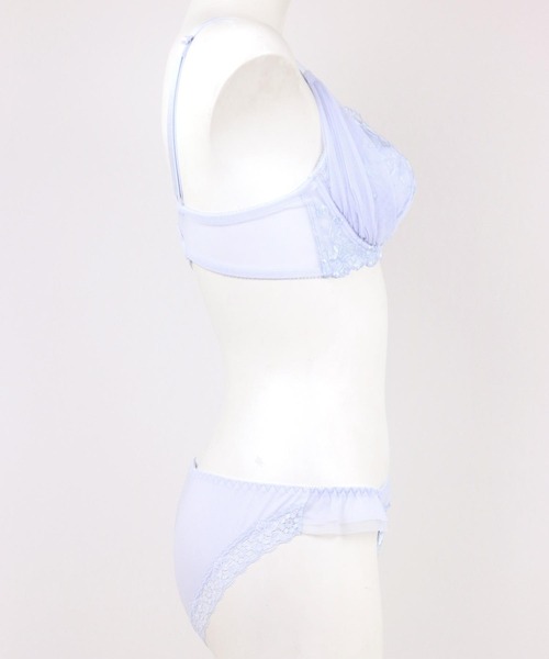 fran de lingerie(フランデランジェリー)の「Pureness ピュアネス ブラ&ショーツセット B65-G80カップ(ブラ&ショーツ・レディース・ブルーパープル/ホワイト/ミント・B65/B70/B75/C65/C70/C75/D65/D70/D75/D80/E65/E70/E75/E80/F65/F70/F75/F80/G65/G70/G75/G80)」の12枚目の写真