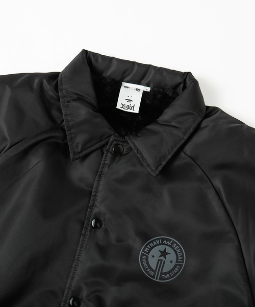 X-girl(エックスガール)の「WEリーグ|MAI S COACH JACKET(スポーツグッズ・レディース・ブラック・MEDIUM/LARGE/X-LARGE/SMALL)」の4枚目の写真