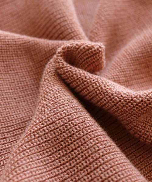 HER CLOSET（ハークローゼット）の「【shemoshelly】綿混畦編みデザインボリュームスリーブプルオーバー（ニット/セーター・レディース・テラコッタ/ライトグリーン/ブラック/ライトブルー/アイボリー・M）」の15枚目の写真