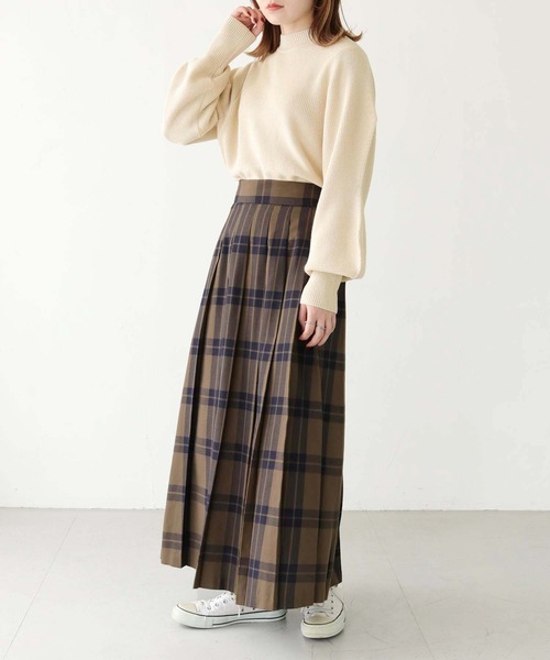 HER CLOSET（ハークローゼット）の「【shemoshelly】綿混畦編みデザインボリュームスリーブプルオーバー（ニット/セーター・レディース・テラコッタ/ライトグリーン/ブラック/ライトブルー/アイボリー・M）」の22枚目の写真