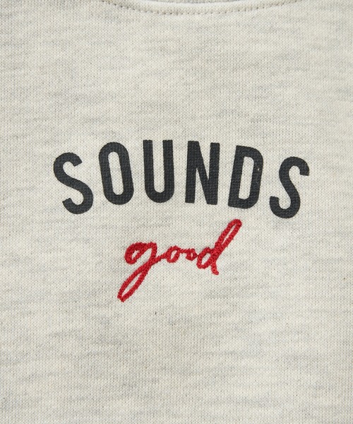 CIAOPANIC TYPY（チャオパニックティピー）の「【KIDS】【裏起毛】ワンポイント刺繍＆ロゴプリントスウェットプルオーバー（スウェット・キッズ・チャコールグレー/アイボリー/ブラウン/パープル・S/M/L/XL/XXL）」の16枚目の写真