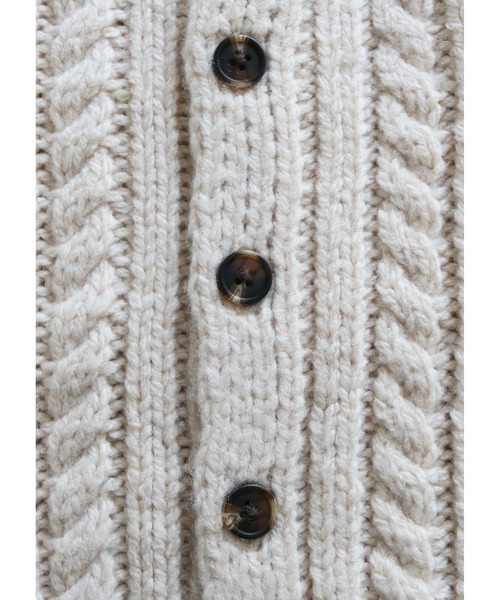 ooju（オージュ）の「【ooju】ケーブルニットカーディガン（ニット/セーター・キッズ・ベージュ/ピンク/アイボリー・1/2/3/4）」の17枚目の写真