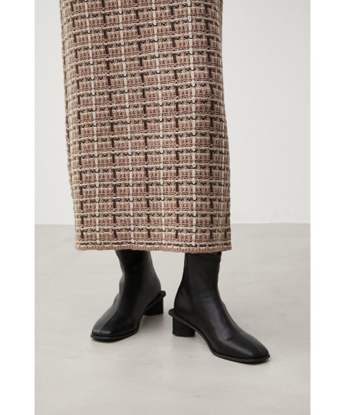 AZUL by moussy(アズールバイマウジー)の「TRIANGLE LOW HEEL BOOTS/トライアングルローヒールブーツ(ブーツ・レディース・ブラック/アイボリー・MEDIUM/SMALL/LARGE)」の17枚目の写真