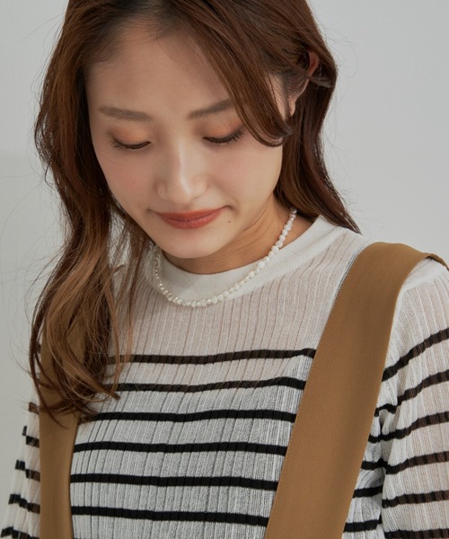 CLEARIMPRESSION （クリアインプレッション）の「淡水パールネックレス（ネックレス・レディース・ゴールド・FREE）」の2枚目の写真