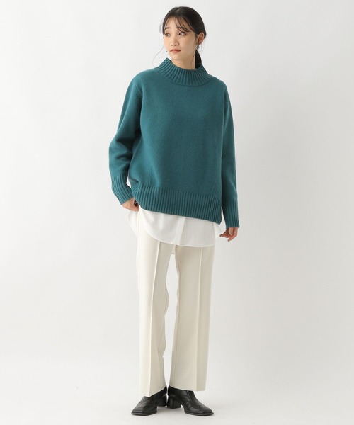 A part by（アパートバイ）の「SC＊5Gウールハイネックニットプルオーバー（ニット/セーター・レディース・ダークブラウン/ラベンダー/グリーン/グレー系その他2・LARGE/SMALL/MEDIUM）」の9枚目の写真