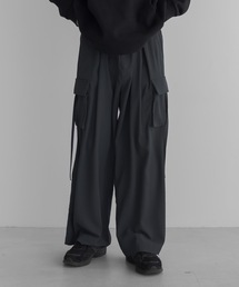 remer | loose military parachute wide PT / ルーズミリタリーパラシュートワイドパンツ(カーゴパンツ)