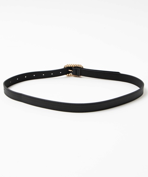 WEGO（ウィゴー）の「WEGO/Lチェーンモチーフバックルベルト（ベルト・レディース・ブラック・FREE）」の6枚目の写真