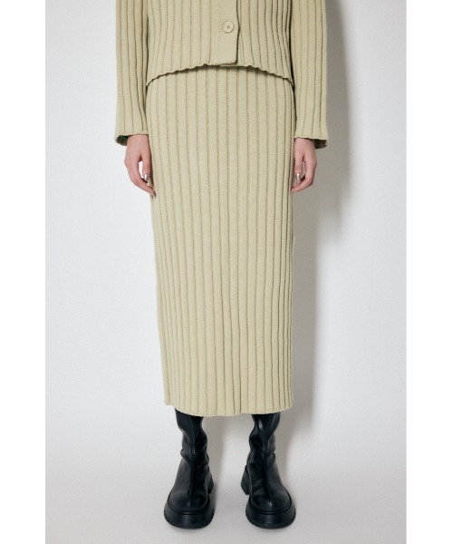 MOUSSY（マウジー）の「WIDE LONG スカート（スカート・レディース・ベージュ/ライトグリーン/ライム/ブラック・FREE）」の5枚目の写真