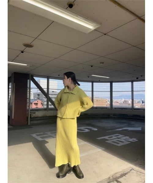 MOUSSY（マウジー）の「WIDE LONG スカート（スカート・レディース・ベージュ/ライトグリーン/ライム/ブラック・FREE）」の21枚目の写真