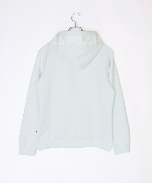 FILA(フィラ)の「FILA とろみポンチ フルジップパーカー(パーカー・レディース・ベージュ/ピンク/ミント/ブラック/グレー/ネイビー・L/M)」の7枚目の写真