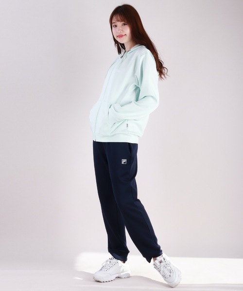 FILA(フィラ)の「FILA とろみポンチ フルジップパーカー(パーカー・レディース・ベージュ/ピンク/ミント/ブラック/グレー/ネイビー・L/M)」の16枚目の写真