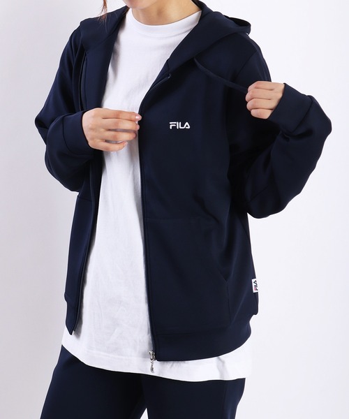 FILA(フィラ)の「FILA とろみポンチ フルジップパーカー(パーカー・レディース・ベージュ/ピンク/ミント/ブラック/グレー/ネイビー・L/M)」の21枚目の写真
