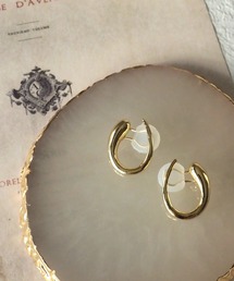 Riberry | オーバルフープイヤリング(イヤリング)