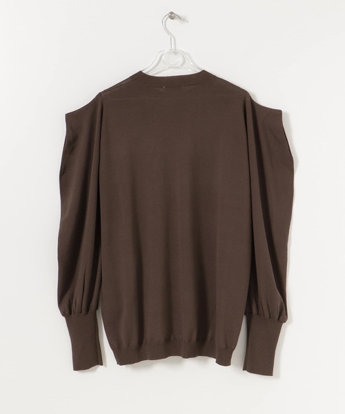 LAATO（ラート）の「PUFF PUFF SLEEVE KNIT（ニット/セーター・レディース・オフホワイト/ブラウン・FREE）」の7枚目の写真