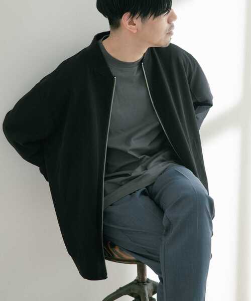 ITEMS URBANRESEARCH(アイテムズ アーバンリサーチ)の「TRストレッチ MA-1(MA-1・メンズ・カーキ/ベージュ/ブラック・MEDIUM/LARGE)」の8枚目の写真