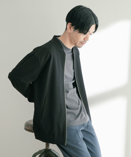 ITEMS URBANRESEARCH(アイテムズ アーバンリサーチ)の「TRストレッチ MA-1(MA-1・メンズ・カーキ/ベージュ/ブラック・MEDIUM/LARGE)」の9枚目の写真