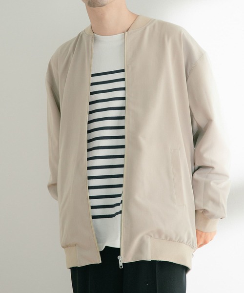 ITEMS URBANRESEARCH(アイテムズ アーバンリサーチ)の「TRストレッチ MA-1(MA-1・メンズ・カーキ/ベージュ/ブラック・MEDIUM/LARGE)」の12枚目の写真