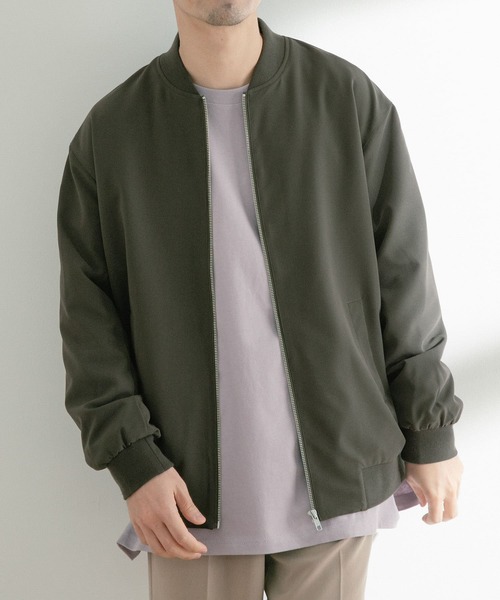ITEMS URBANRESEARCH(アイテムズ アーバンリサーチ)の「TRストレッチ MA-1(MA-1・メンズ・カーキ/ベージュ/ブラック・MEDIUM/LARGE)」の19枚目の写真