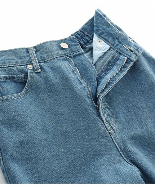 CHILLE（チル）の「サイドダメージストレートパンツ（デニムパンツ・レディース・アイボリー/ブルー・FREE）」の15枚目の写真