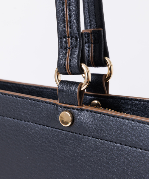 Abahouse Devinette（ドゥヴィネット）の「Avancer ｿﾅｲﾄ（トートバッグ・レディース・ベージュ/サックスブルー/ブラック・フリー）」の6枚目の写真