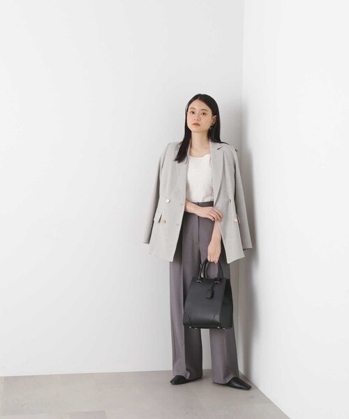 N.（N. Natural Beauty Basic）（エヌエヌナチュラルビューティーベーシック）の「◆メタルアクセントトートバッグ（トートバッグ・レディース・ブラック/ベージュ・ﾌﾘ-）」の16枚目の写真