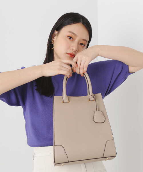 N.（N. Natural Beauty Basic）（エヌエヌナチュラルビューティーベーシック）の「◆メタルアクセントトートバッグ（トートバッグ・レディース・ブラック/ベージュ・ﾌﾘ-）」の19枚目の写真