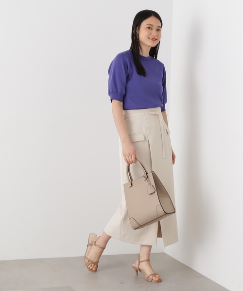 N.（N. Natural Beauty Basic）（エヌエヌナチュラルビューティーベーシック）の「◆メタルアクセントトートバッグ（トートバッグ・レディース・ブラック/ベージュ・ﾌﾘ-）」の10枚目の写真