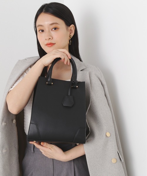 N.（N. Natural Beauty Basic）（エヌエヌナチュラルビューティーベーシック）の「◆メタルアクセントトートバッグ（トートバッグ・レディース・ブラック/ベージュ・ﾌﾘ-）」の3枚目の写真